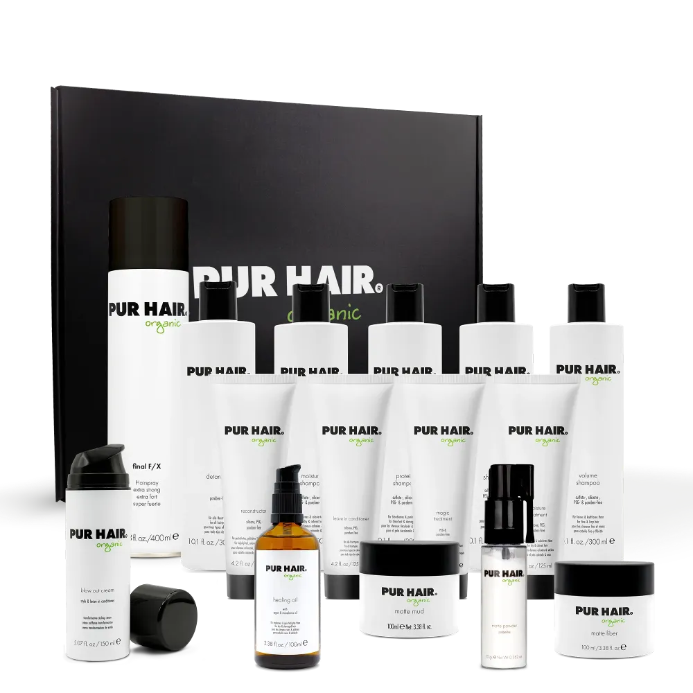 Organic Produktsortiment mit Haarpflege und Stylingprodukten im Partner Deal für Friseursalons.
