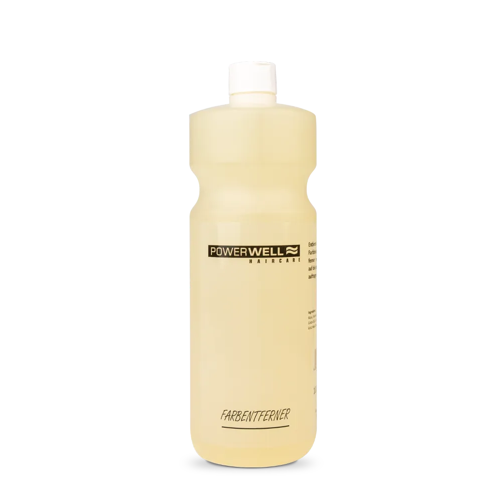 Powerwell Farbenentferner für die Anwendung beim Färben und Colorieren im Friseursalon.