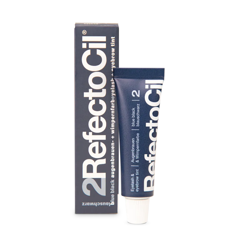 RefectoCil Augenbrauen- und Wimpernfarbe 2 Blauschwarz für professionelle Farbservices im Salon.