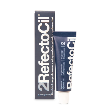 RefectoCil Augenbrauen- und Wimpernfarbe 2 Blauschwarz für professionelle Farbservices im Salon.