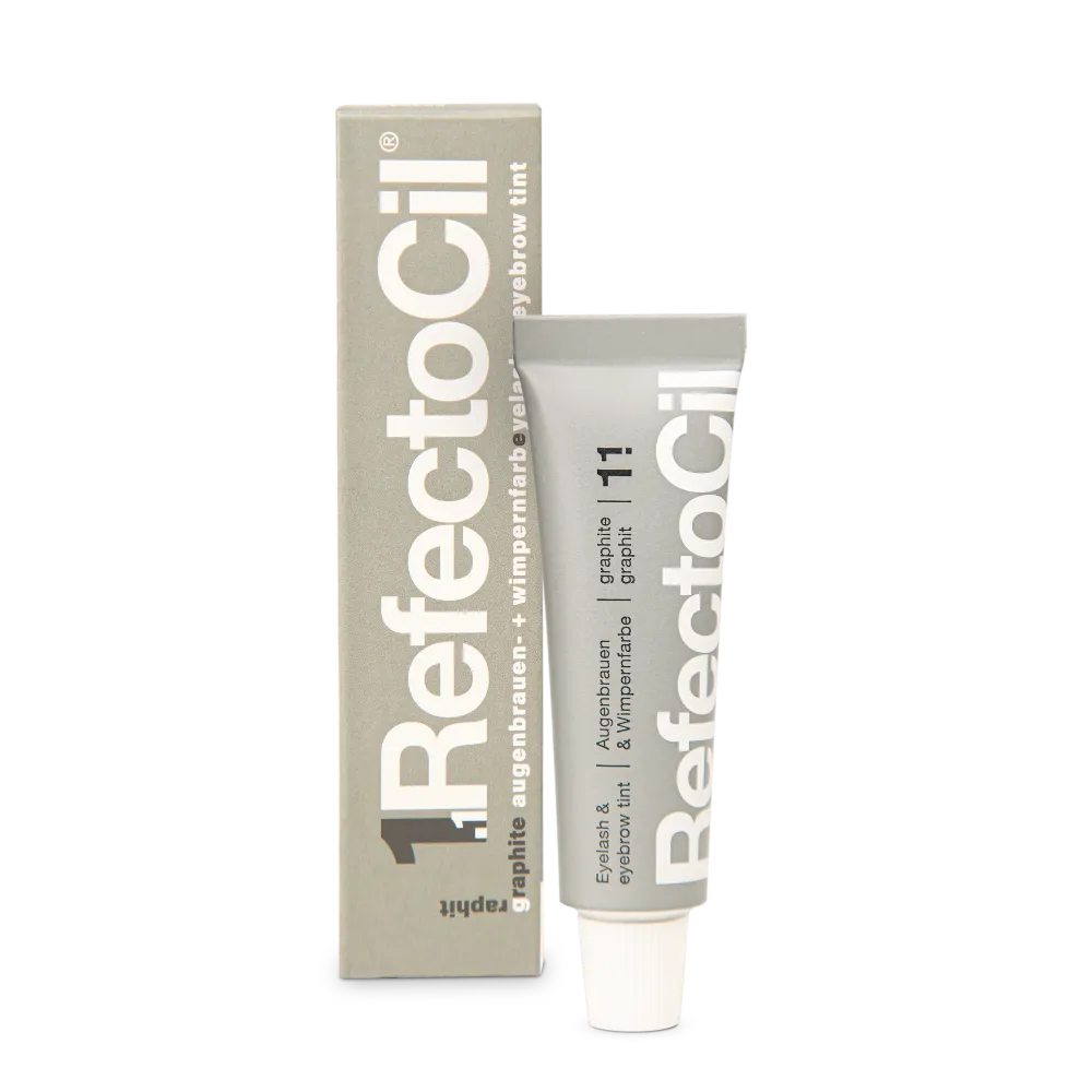 RefectoCil Augenbrauen- und Wimpernfarbe 1.1 Graphite für professionelle Farbservices im Salon.