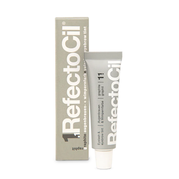 RefectoCil Augenbrauen- und Wimpernfarbe 1.1 Graphite für professionelle Farbservices im Salon.