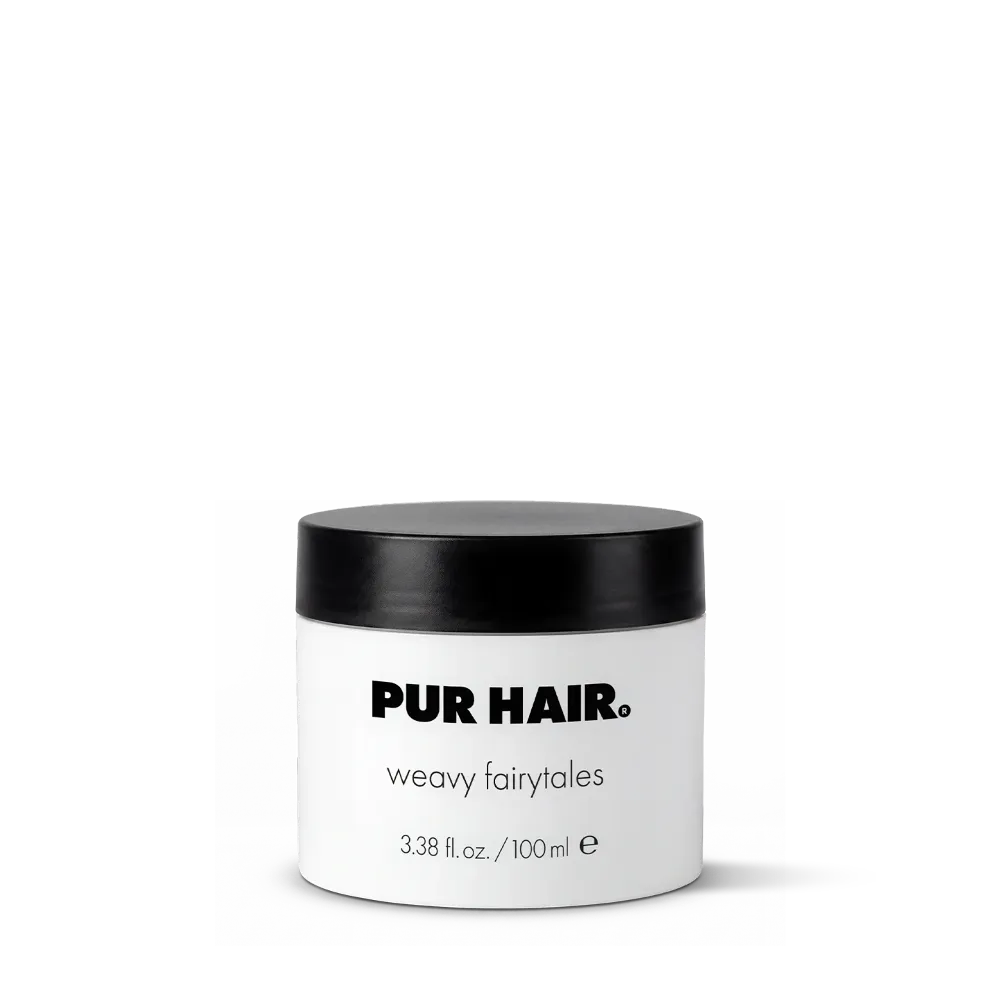 PUR HAIR Weavy Fairytales Stylingcreme in der 100-ml-Dose für definierte Wellen und flexible Looks.