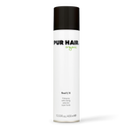 PUR HAIR Organic Final F/X Haarspray in weißer 400-ml-Spraydose mit schwarzem Deckel