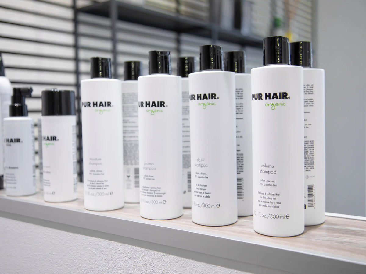 PUR HAIR Organic professionellen Haarpflegeprodukte im Friseursalon.