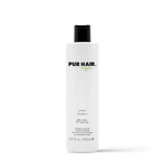 PUR HAIR Organic Protein Shampoo, 300 ml Flasche in Weiß mit schwarzem Deckel.
