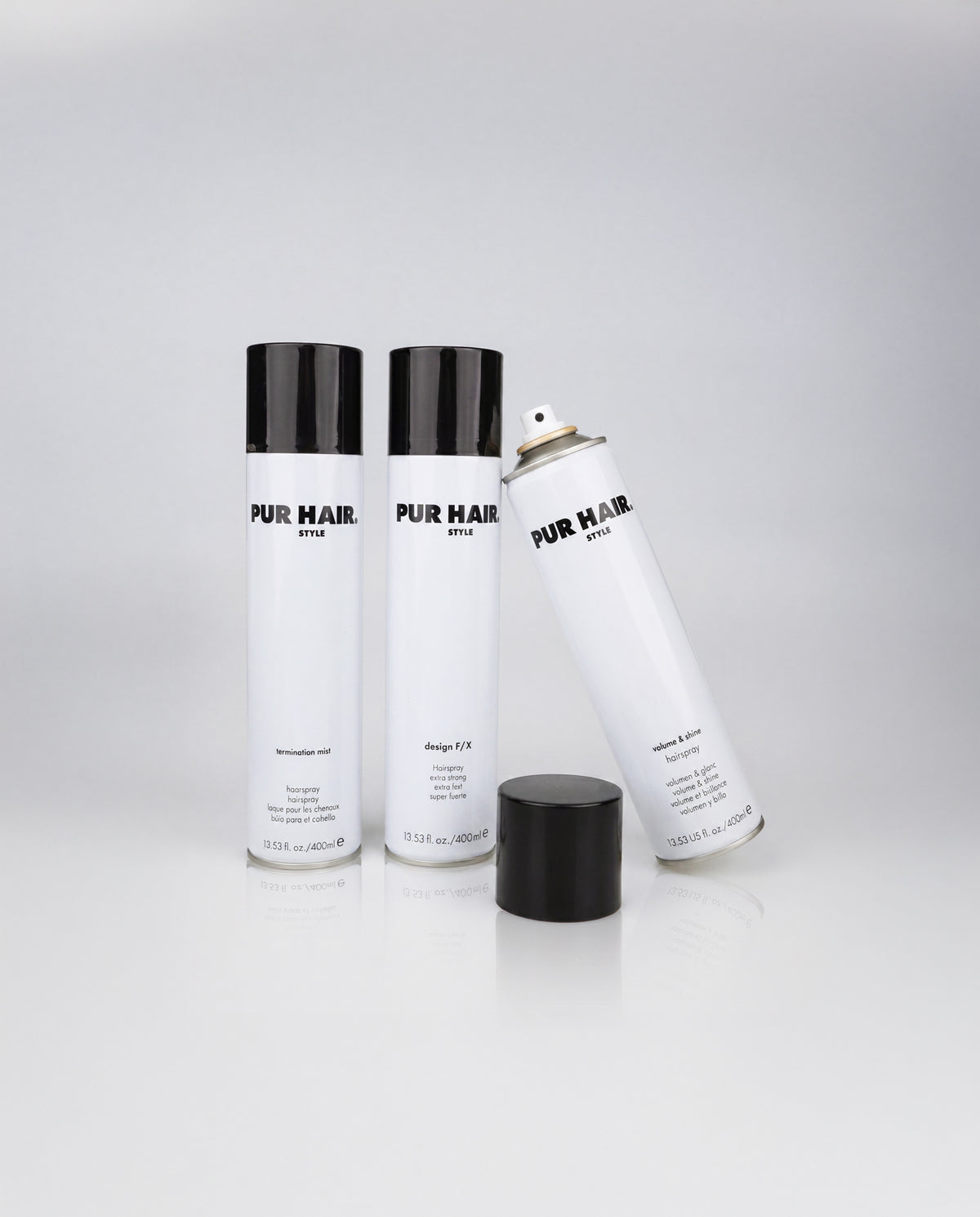 PUR HAIR Haarsprays für professionelles Styling mit flexiblem bis starkem Halt und langanhaltender Fixierung.