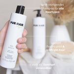 Shampoo, kräftigt das Haar und spendet Feuchtigkeit, auch als Duschgel verwendbar.