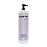 PUR HAIR No Yellow Anti-Gelb-Shampoo in der 1000-ml-Pumpflasche für blondes und aufgehelltes Haar.