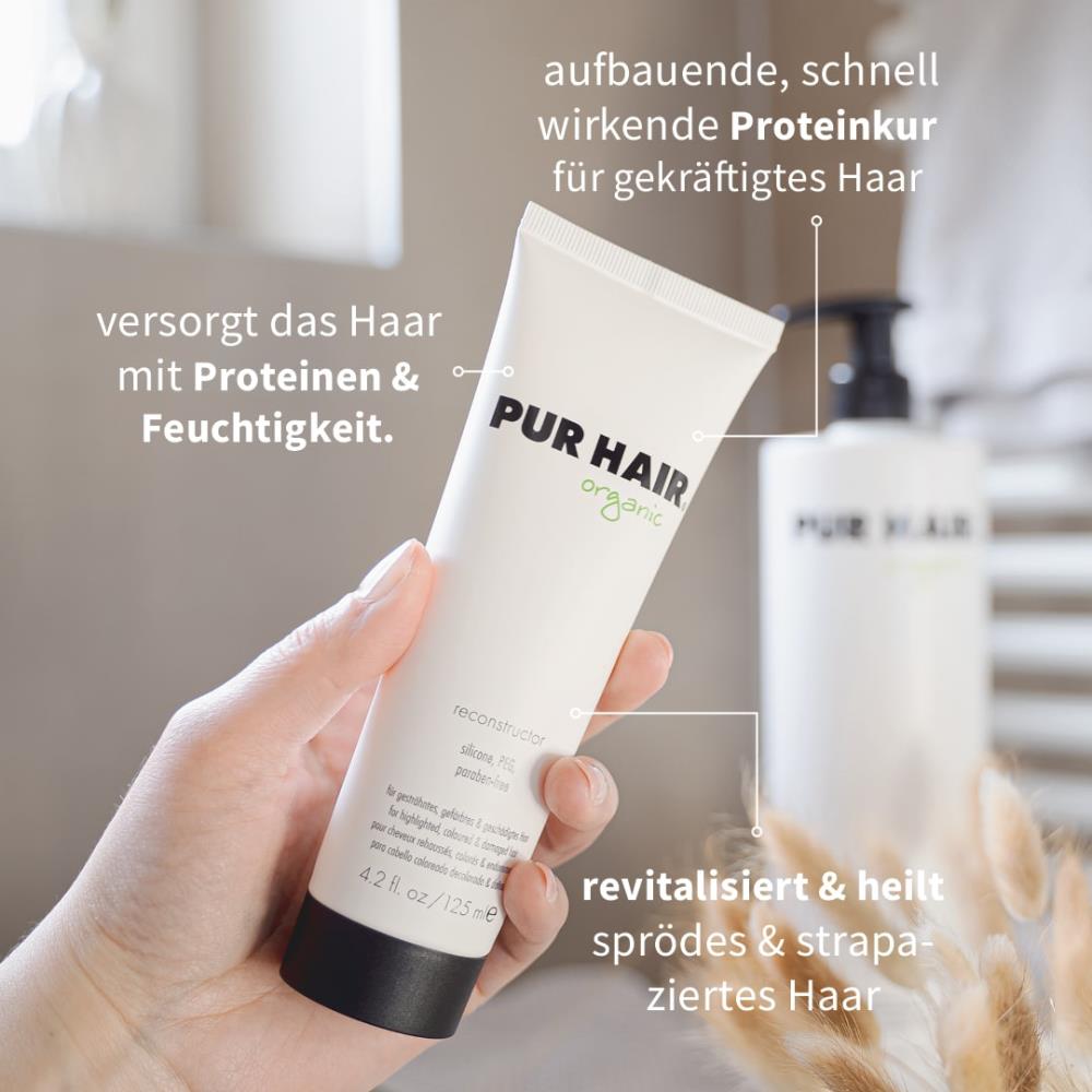Proteinkur versorgt das Haar mit Proteinen & Feuchtigkeit, revitalisiert strapaziertes Haar.